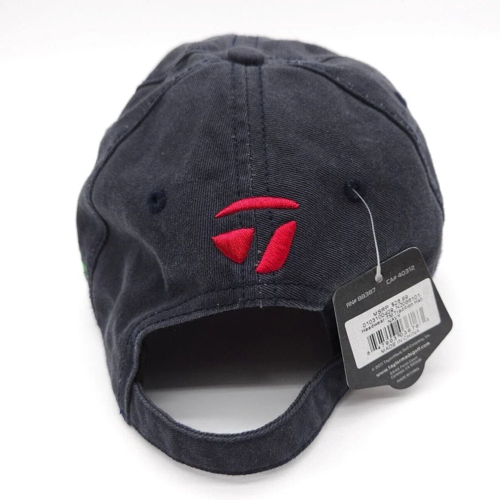 TaylorMade Golf Strapback Adjustable Blue Hat‎ Ball Cap Hope Kids Blue 50+ SPF